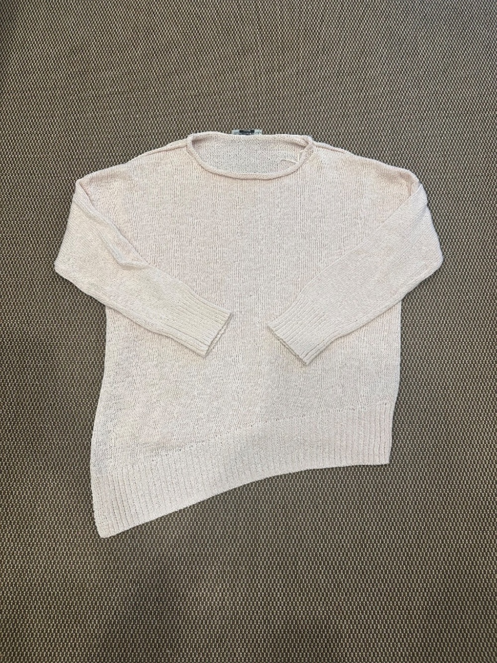 ALL SAINTS LADIES ASYMMETRICAL CREW NECK SWEATER SIZE MEDIUM